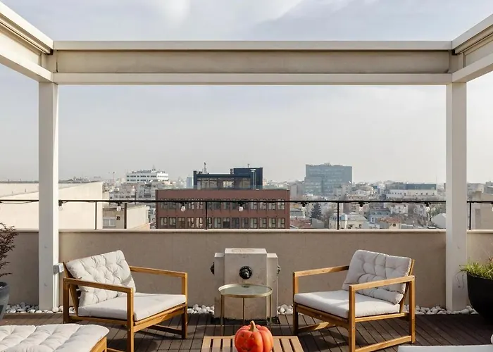דירה One-of-a-kind Downtown Penthouse, 270-degree Views, Two Terraces, Fireplaces, Grill *
