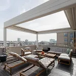 One-of-a-kind Downtown Penthouse, 270-degree Views, Two Terraces, Fireplaces, Grill Bukarest