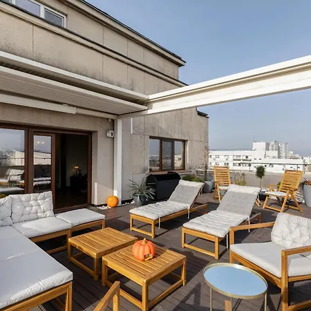 One-of-a-kind Downtown Penthouse, 270-degree Views, Two Terraces, Fireplaces, Grill